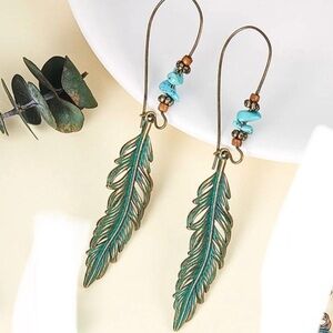 UNIQUE BOHO ANTHRO earrings jewelry set